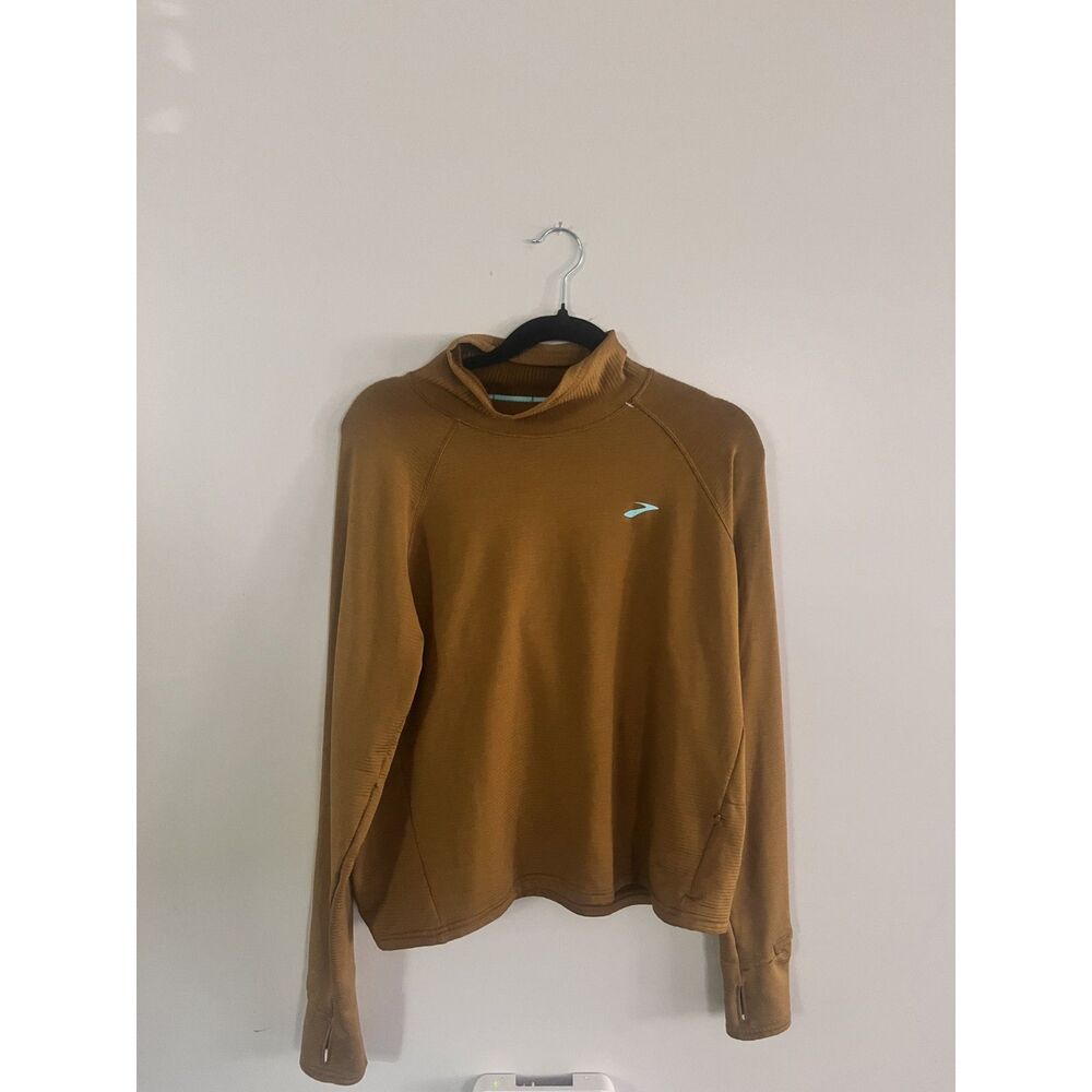 Women’s Brooks Run Happy Yellow Long-Sleeve Pullover Size XL